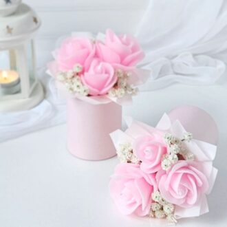 Nến thơm cốt giấy tròn 3 bông
