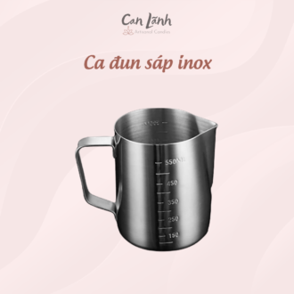 Ca Đun Sáp Inox Có Vạch Chia Dung Tích – Dụng Cụ Làm Hoa Nến Thơm