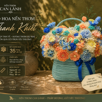 GIỎ HOA NẾN THƠM CAN LÃNH SANG TRỌNG