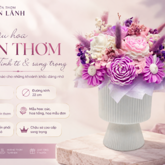 Chậu Hoa Nến Thơm Can Lãnh – Điểm Nhấn Cho Mọi Không Gian